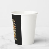 可愛いが不気味フローラおもしろいハロウィーン幽霊チェック 紙コップ (左)