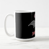可愛いが怖いこうもり コーヒーマグカップ (左)