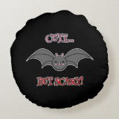 可愛いが怖いこうもり ラウンドクッション (裏面)