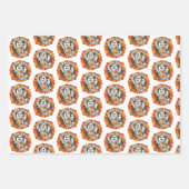 可愛いが怖いヒッピー幽霊 ラッピングペーパーシート (正面)