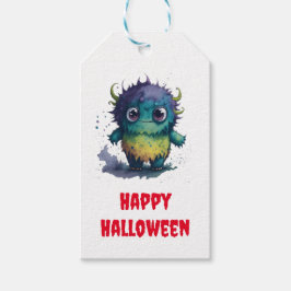 可愛いが怖い漫画のモンスターデザイン ギフトタグ