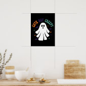 可愛いが怖い – 幽霊 – 面白いハロウィーン ポスター (キッチン)
