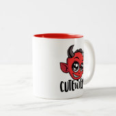 可愛いが悪い ツートーンマグカップ (正面右)