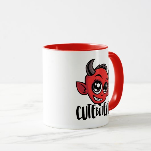 可愛いが悪い マグカップ (正面右)