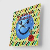 可愛いが慎重な壁時計！ スクエア壁時計 (傾斜)