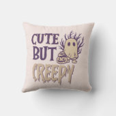 可愛いが気味の悪い幽霊カボチャクリームハロウィーン クッション (裏面)