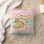 可愛いが皮肉な子猫 クッション (ブランケット)