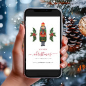 可愛いくるみ割り人形のクリスマス シーズンカード
