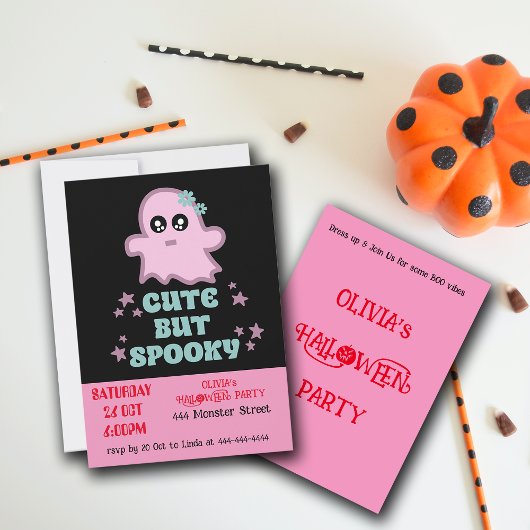 可愛いけど不気味ハローウィンパーティ 招待状