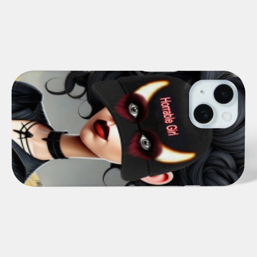 可愛いけど怖い女の子 Case-Mate iPhoneケース (裏面 (横))