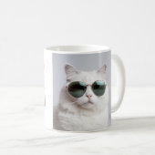 可愛いけない猫フォトクリスマス コーヒーマグカップ (正面右)