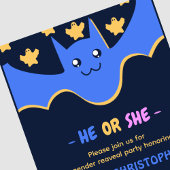 可愛いこうもりハロウィンジェンダーの登場 招待状