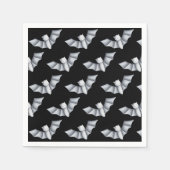 可愛いこうもり動物パターンハローウィンパーティ スタンダードカクテルナプキン (正面)