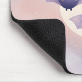 可愛いこうもり飛んでいるバイザフルムーン – マウスパッド (コーナー)