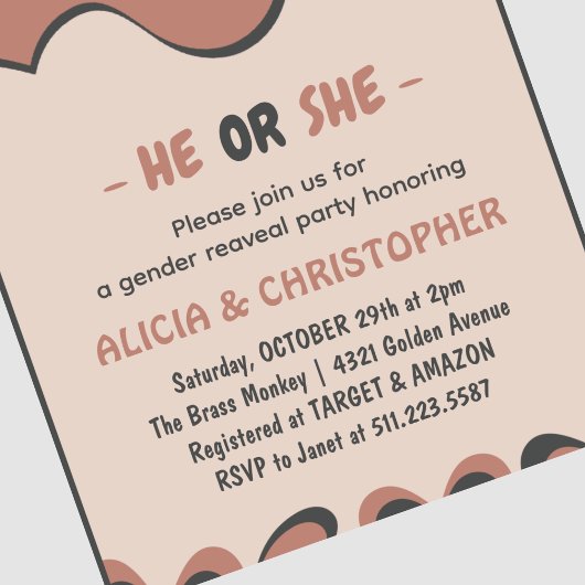 可愛いこうもり10月ハロウィンジェンダーの発表 招待状