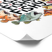 可愛いここ – 釣り好きおもしろい魚釣り恋人キッズトドラーB ポスター (角)