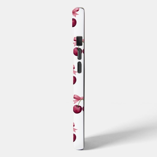 可愛いさくらんぼと弓の柄 Case-Mate iPhoneケース (裏面 / 左)