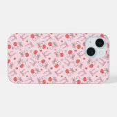 可愛いさくらんぼと弓 iPhone 15ケース (裏面横)