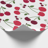 可愛いさくらんぼ柄のラッピング紙 ラッピングペーパー (角)