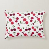 可愛いさくらんぼ柄アクセント枕 アクセントクッション (正面)