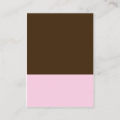 可愛いさくらんぼ甘いカップケーキビジネスカード 名刺 (裏面)