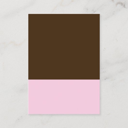 可愛いさくらんぼ甘いカップケーキビジネスカード 名刺 (裏面)