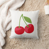 可愛いさくらんぼ美学 クッション (ブランケット)