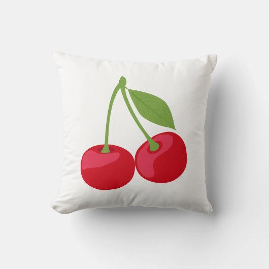 可愛いさくらんぼ美学 クッション (正面)