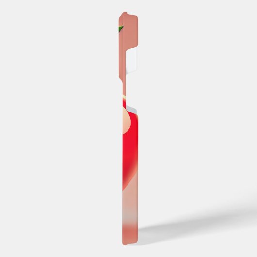 可愛いさくらんぼ iPhoneケース (左側面)