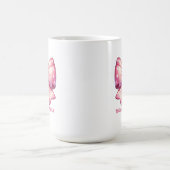 可愛いすぎるピンクのリボン コーヒーマグカップ (中央)