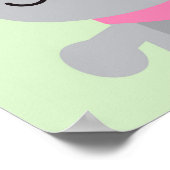 可愛いすごいかわいい動物のマスコット ポスター (角)