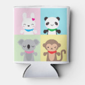 可愛いすごいかわいい動物のマスコット 缶クーラー (正面)