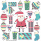 可愛いすごいサンタミックスクリスマスセットワン シール (正面)