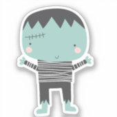 可愛いすごいフランケンシュタイン シール (正面)