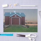 可愛いすごい小さな赤いバームホワイトのスカロップトリム 薄葉紙 (クラフト)