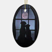 可愛いすごい第1回クリスマス一緒オーナメント セラミックオーナメント (左)