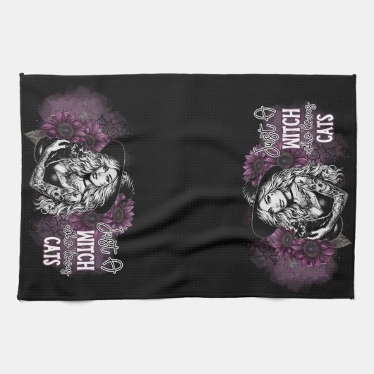 可愛いだけの魔女 キッチンタオル (横)