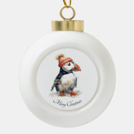 可愛いつっつきんぐのクリスマス記念品 セラミックボールオーナメント