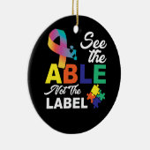 可愛いとは言えない自閉症に対する認識を知る セラミックオーナメント (右)