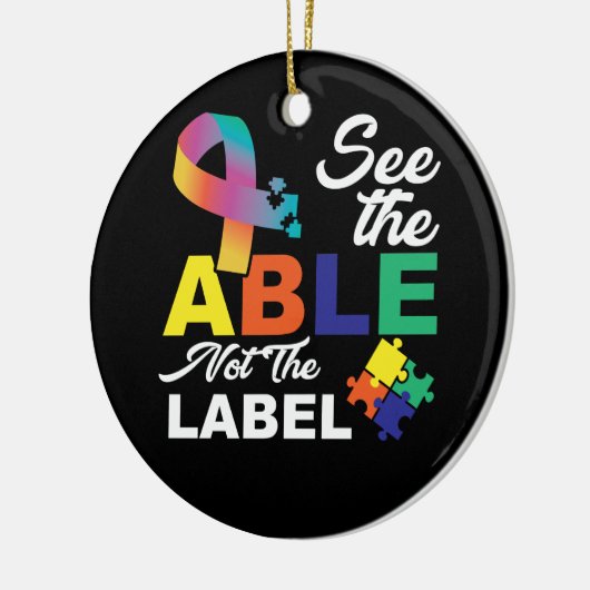 可愛いとは言えない自閉症に対する認識を知る セラミックオーナメント (左)