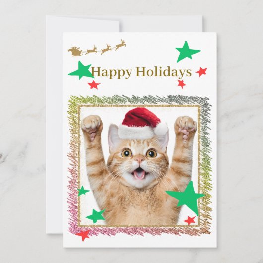 可愛いねこのクリスマスカード♡  シーズンカード (正面)