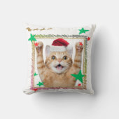 可愛いねこのクリスマスデザイン♡ クッション (正面)