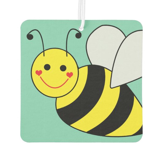 可愛いのまわりに パーソナライズされた カーエアーフレッシュナー (裏面)