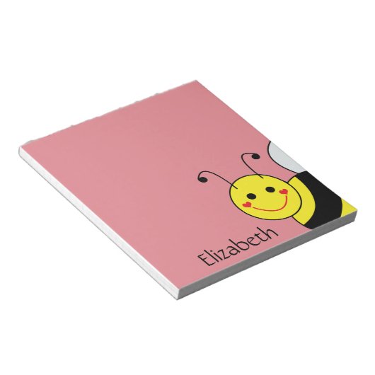 可愛いのまわりに パーソナライズされた ノートパッド (アングル)