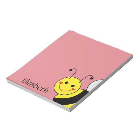 可愛いのまわりに パーソナライズされた ノートパッド (回転)