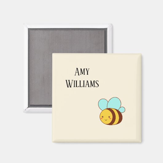 可愛いのまわりに パーソナライズされた マグネット (正面/裏面)