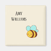 可愛いのまわりに パーソナライズされた マグネット (正面)