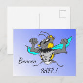 可愛いのまわりに。文字'Be Safe'ポストカード ポストカード (正面/裏面)