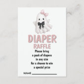 可愛いひねりのおむつラッフル エンクロージャーカード (正面)