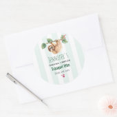 可愛いぶら下がったスロッのまわりにスの水彩蝋燭/石鹸 ラウンドシール (封筒)